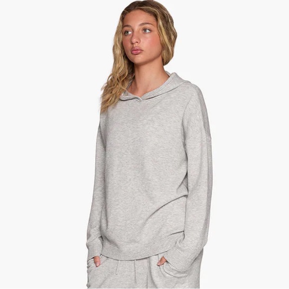 Lazypants Tops - Lazypants Sunday Knit Sweater Gray Medium
